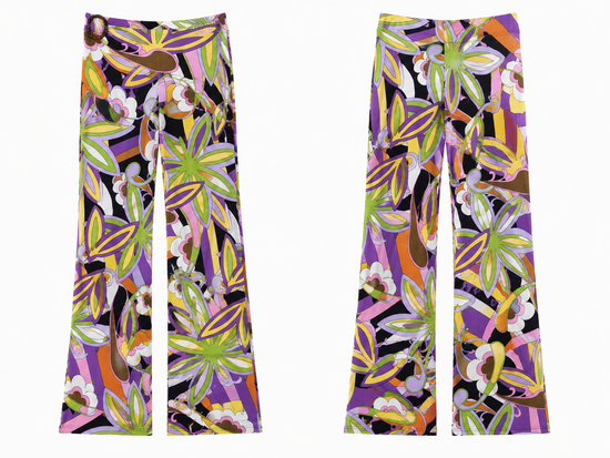 Orchid Pop Straight-Leg Pants