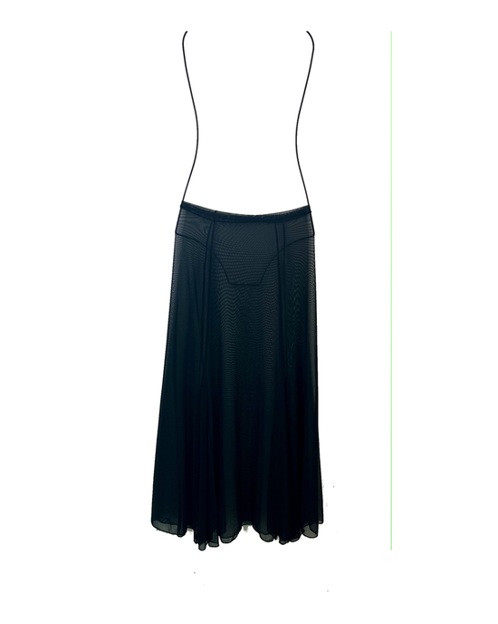 Skirt Black Mesh