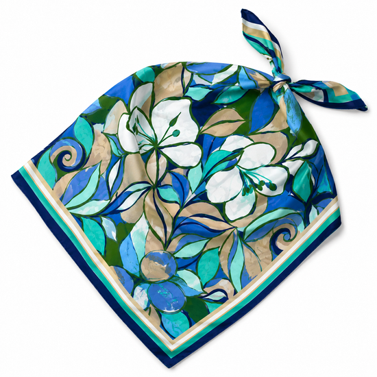 Azure Bloom Bandana