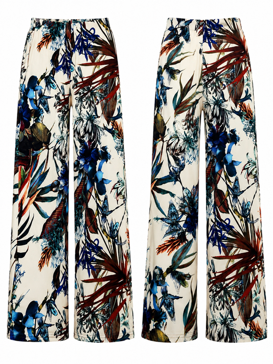 Midnight Garden Wide-Leg Pants