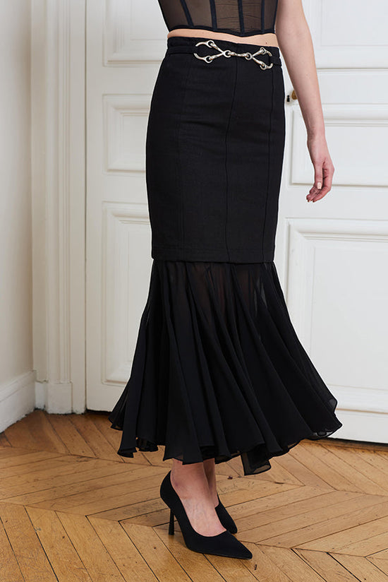 MIDNIGHT LONG SKIRT