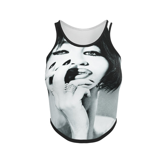 ET Oui Je Fume! Racerback Printed Tank Top