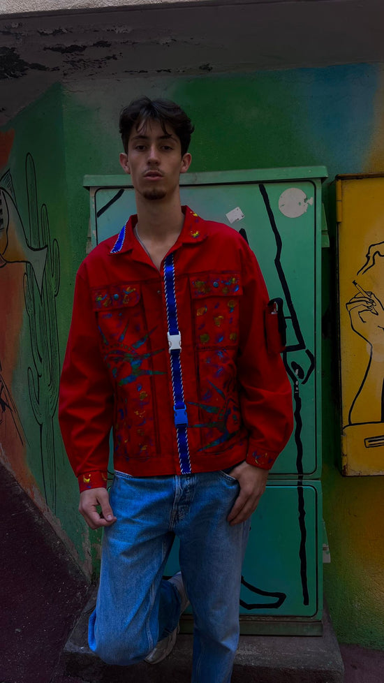 Veste Rouge Oversize