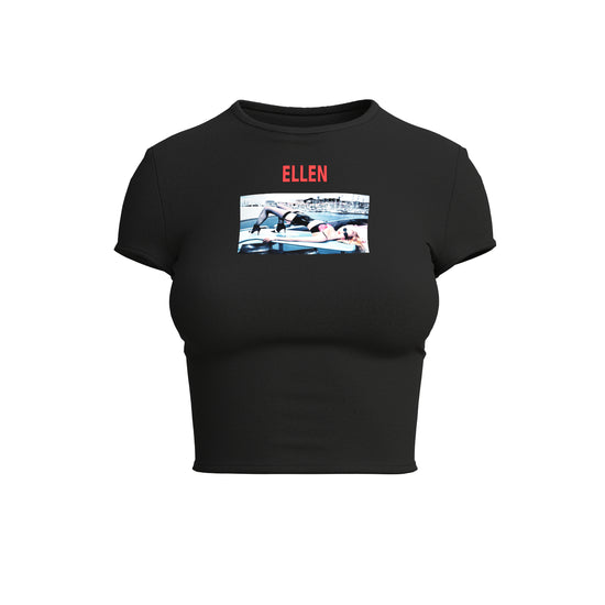 Rock My Boat Cropped Printed Baby T-Shirt