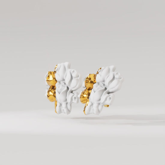 Duo Baroque Roses Earrings